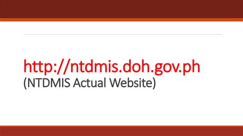 ntdmis login|FINAL NTDMIS Overview to Steps ONLINE.pptx .